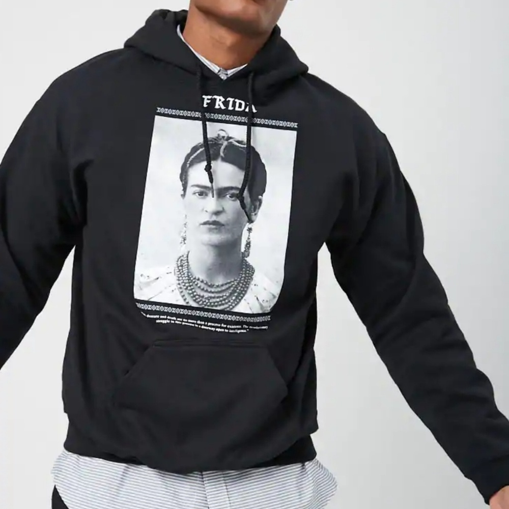 Frida Kahlo Hooded Sweatshirt Hoodie - L